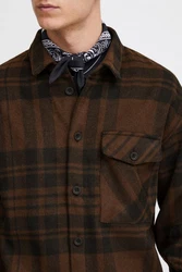!Solid Wolljacke SDFullmann Braun/Dunkelbraun/Dunkelgrün