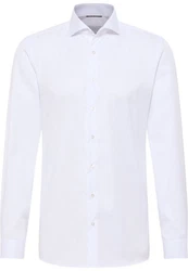 Eterna Langarmhemd SLIM FIT NON IRON Weiß/Creme