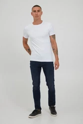 !Solid Slim-fit-Jeans Slim Fit Denim Jeans SDTOMY (4134) Dunkelblau (4134)