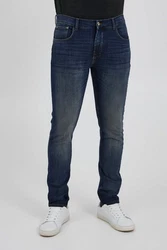 !Solid Slim-fit-Jeans Slim Fit Denim Jeans SDTOMY (4134) Blau (4134)