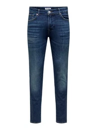 Slim-fit-Jeans Slim Fit Jeans Basic Hose Denim Stretch Pants ONSLOOM (1-tlg) 3969 in Dunkelblau