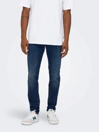Slim-fit-Jeans Slim Fit Jeans Basic Hose Denim Stretch Pants ONSLOOM (1-tlg) 3969 in Dunkelblau