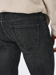 ONLY & SONS Slim-fit-Jeans Slim Fit Jeans Basic Hose Denim Stretch Pants ONSLOOM (3969) Schwarz