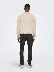 ONLY & SONS Slim-fit-Jeans Slim Fit Jeans Basic Hose Denim Stretch Pants ONSLOOM (3969) Schwarz