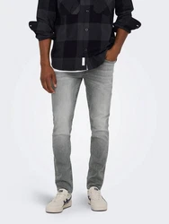 ONLY & SONS Slim-fit-Jeans Slim Fit Jeans Basic Hose Denim Stretch Pants ONSLOOM (3969) Grau