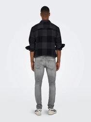ONLY & SONS Slim-fit-Jeans Slim Fit Jeans Basic Hose Denim Stretch Pants ONSLOOM (3969) Grau
