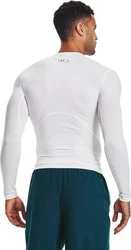 Under Armour HeatGear Armour Comp LS Langarmshirt Rot/Weiß/Creme/Dunkelblau