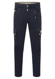 Cargohose Hose Regular Fit mittlere Bundhhe Slim Legs 5184 in Dunkelblau