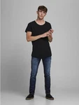 Jack & Jones Regular-fit Jeans TIM Straight Legs Flat Front TIM ORIGINAL (3464) dunkelblau