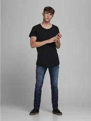 Jack & Jones Regular-fit Jeans TIM Straight Legs Flat Front TIM ORIGINAL (3464) dunkelblau
