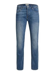 Jack & Jones Regular-fit Jeans TIM Straight Legs Flat Front TIM ORIGINAL (3464) Blau (3464)