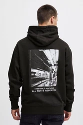 !Solid Kapuzenpullover SDHANNO Schwarz/Dunkelgrau/Hellgrau