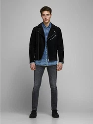 Jack & Jones Slim-fit Jeans GLENN JJOriginal (3465) Schwarz (3465)