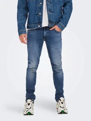 ONLY & SONS Slim-fit-Jeans Slim Fit Jeans Destroyed Denim Stretch Pants ONSLOOM (3967) Blau (3967)