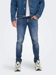 ONLY & SONS Slim-fit-Jeans Slim Fit Jeans Destroyed Denim Stretch Pants ONSLOOM (3967) Blau (3967)