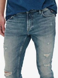 ONLY & SONS Slim-fit-Jeans Slim Fit Jeans Destroyed Denim Stretch Pants ONSLOOM (3967) Blau (3967)