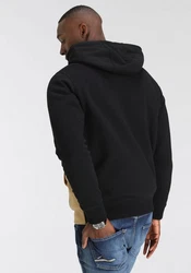 DELMAO Kapuzensweatshirt Gelb/Grau/Creme/Dunkelgrün/Beige/Schwarz