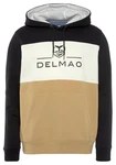 DELMAO Kapuzensweatshirt Gelb/Grau/Creme/Dunkelgrün/Beige/Schwarz