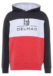 DELMAO Kapuzensweatshirt Rot/Gelb/Grau/Lila