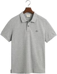 Poloshirt SLIM SHIELD SS PIQUE POLO mit Logostickerei auf der Brust