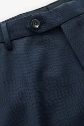 Next Anzughose Super Skinny Fit Dunkelblau/Blau