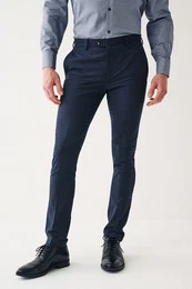 Anzughose Super Skinny Fit Anzughose mit Karomuster (1-tlg)