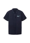 TOM TAILOR Poloshirt mit Polokragen Dunkelblau/Hellblau/Blau