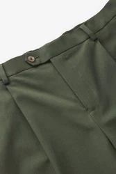 Next Anzughose Relaxed Fit Anzughose Dunkelgrün/Khaki