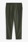 Next Anzughose Relaxed Fit Anzughose Dunkelgrün/Khaki