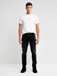 BIG STAR Tapered-fit Jeans HARPER hohe Leibhöhe Dunkelgrau/Schwarz/Grau