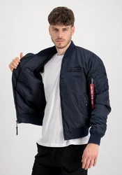 Alpha Industries Bomberjacke MA-1 VF Authentic Overdyed Blau/Dunkelblau