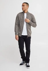 Blend Herren Strickjacke Cardigan Daniri Hellgrau/Grau/Dunkelgrau