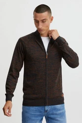 Blend Herren Strickjacke Cardigan Daniri Braun/Orange/Rot