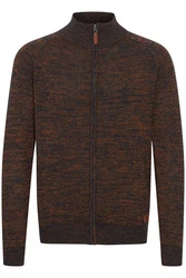 Blend Herren Strickjacke Cardigan Daniri Braun/Orange/Rot