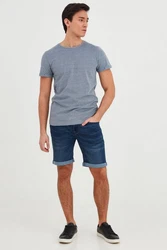 Blend Jeansshorts BLEND BHBendigo Hellblau/Blau/Grau