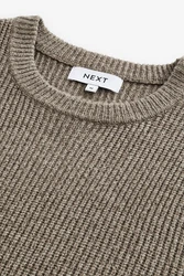 Next Kuscheliger Rippstrick-Pullover im Regular Fit 