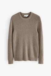 Next Kuscheliger Rippstrick-Pullover im Regular Fit 