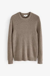Next Kuscheliger Rippstrick-Pullover im Regular Fit 