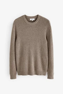Next Kuscheliger Rippstrick-Pullover im Regular Fit