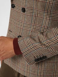 Finshley & Harding London Anzugsakko Brixdon Bordeaux/Braun/Grau/Beige/Dunkelrot