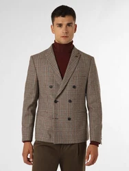 Finshley & Harding London Anzugsakko Brixdon Bordeaux/Braun/Grau/Beige/Dunkelrot