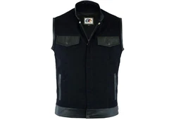 German Wear Motorradweste GW691 Denim schwarz