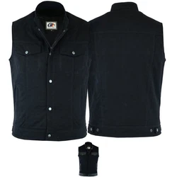 German Wear Motorradweste GW691 Denim schwarz
