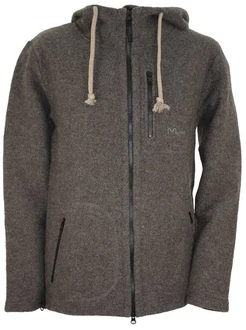 Mufflon Wolljacke Mu-Bob Dunkelgrau/Grau/Braun/Hellgrau