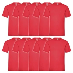 Fruit of the Loom Rundhalsshirt Valueweight T-Shirt Rot/Dunkelrot