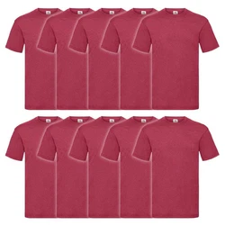 Fruit of the Loom Rundhalsshirt Valueweight T-Shirt Rosa/Rot/Dunkelrot/Lila