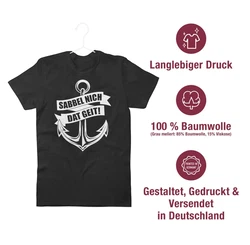 Shirtracer T-Shirt Sabbel nich dat geit! weiß