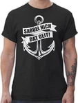 Shirtracer T-Shirt Sabbel nich dat geit! weiß
