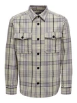 ONLY & SONS Langarmhemd Shacket Hemd ONSMILO 6284 Lila (6284)
