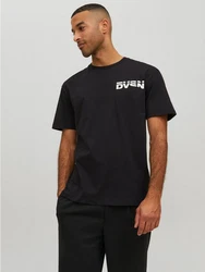 Jack & Jones T-Shirt JCODIGIT Grafik Design Schwarz